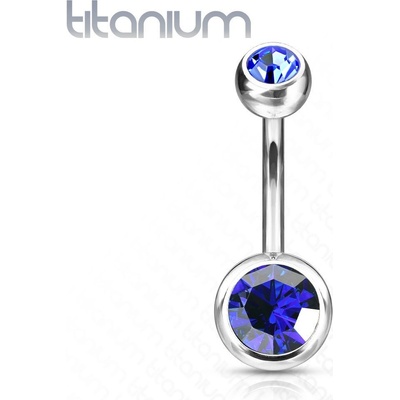 Šperky4U piercing do pupíku banánek titan TIT1001-B