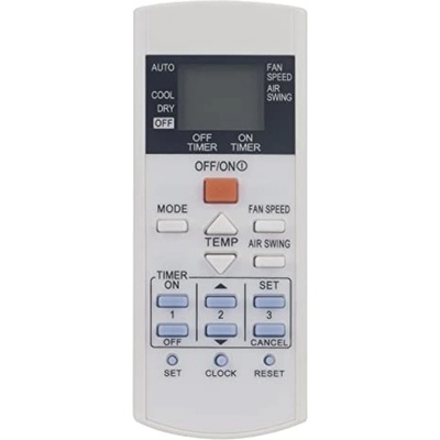 съвместим Panasonic cs-ps9pkv, cs-ps12pkv, cs-ps18pkv, cs-ps24pkv, cs-ue12rke, cs-ys9mkv-7, cs-ys12mkv-7, cs-ys18mkv-7 - заместител дистанционно управление (cs-ps9pkv, cs-ps12pkv, cs-ps18pkv, cs-ps24pkv, cs-ue12rke, cs-ys9mkv-7, cs-ys12mkv-7, cs-ys18mkv-7