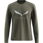 Salewa Мъжка спортна тениска Salewa Solidlogo Dry L/S Tee Longsleeve - Faded Green (016-6289-1413)