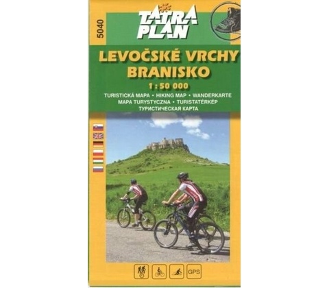 Mapa Levočské vrchy Branisko