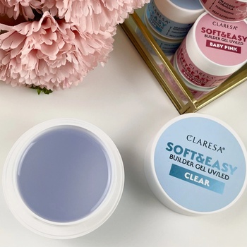 Claresa stavebný gél na nechty Soft & Easy CLEAR 90 g