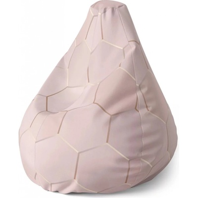 Sablio Sedací vak Pear Rose gold Sablio 70 x 95 x 15 cm