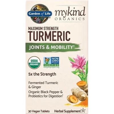 Garden of Life Mykind Organics | Maximum Strength Turmeric [30 Таблетки]