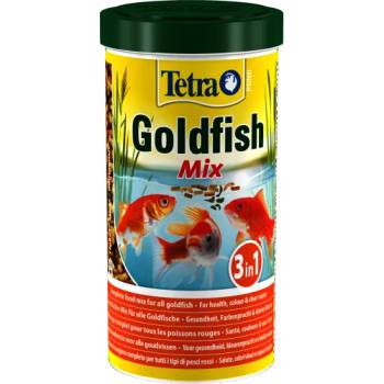 TETRA Pond Gold Fish Mix - пълноценна хранителна смес за ежедневно хранене на всички златни рибки в градински езера - 4 литра