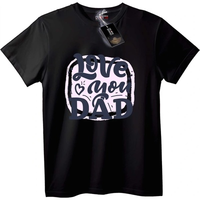 NOONEBRAND Тениска Обичам Те Татко - 4XL, Black