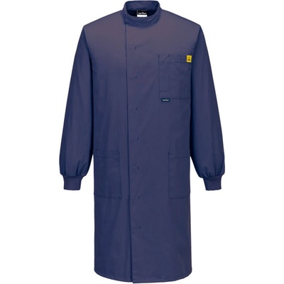 PortWest plášť AS15 Anti-Static ESD Howie Coat Navy