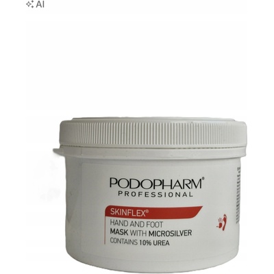 Podopharm Maska na ruce a nohy s mikrostříbrem pro suchou hydrataci 600 ml