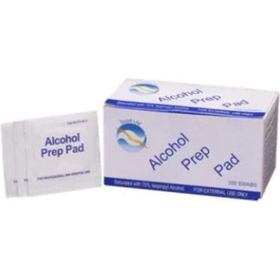 ALCOHOL PREP PAD sterilný tampón s alkoholom 65x30mm 100 ks 50 x 2 ks
