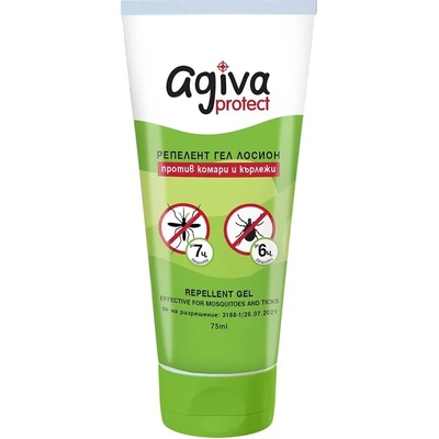 Agiva Гел против комари и кърлежи Agiva Protect - За цялото семейство, 75 ml