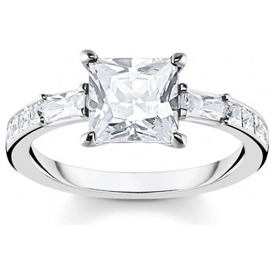 Thomas Sabo prsteň White stones silver TR2380 051 14