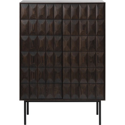 Unique Furniture Тъмнокафяв скрин 90x130 cm Latina - Unique Furniture (42093186)