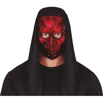 Image 1 of Fiestas Guirca Хокейна маска - червена с качулка