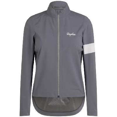 Dámska cyklistická bunda Rapha Women's Core Rain Jacket III - Grey/White M