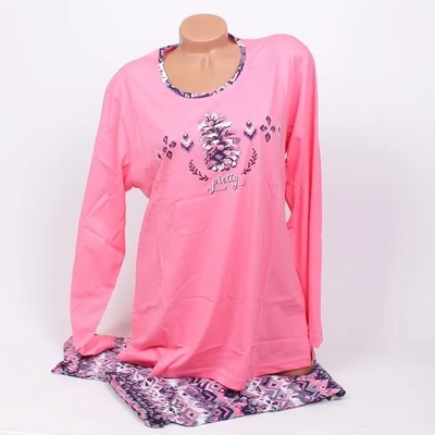 Макси пижама в розово и синьо