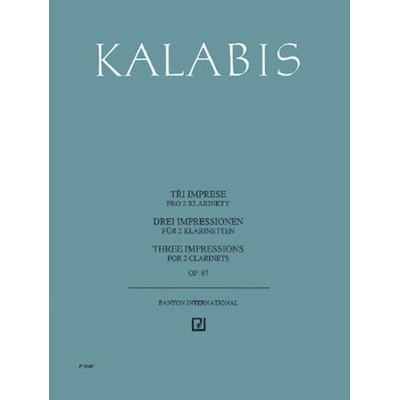 Tři imprese pro 2 klarinety op.87