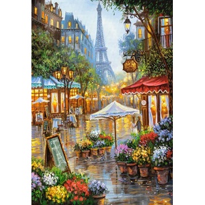 Castorland - Puzzle Spring flowers, Paris - 1 000 piese