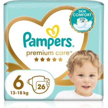 Pampers Premium Care Size 6 еднократни пелени 13-18 kg 26 бр