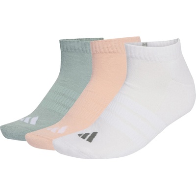 adidas Мъжки спортни чорапи adidas Cushioned Essential Low Cut 3-Pack Sports socks - Blush Pink / White / Wonder Sage - размер 40-42 (EU) (207-1482-0215)