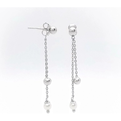 Šperk Holíč strieborné visacie náušnice bez kameňa N125