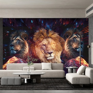 Art Gift Decor Фототапет Холограмни лъвове