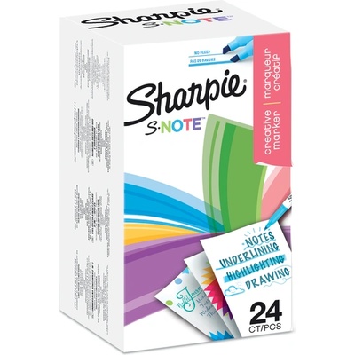 Sharpie Комплект маркери Sharpie S-Note, 20+4 цвята (31421-А)