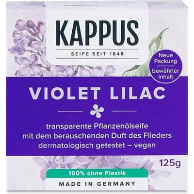 Kappus Šeřík - Violet Lilac luxusní toaletní mýdlo 125 g