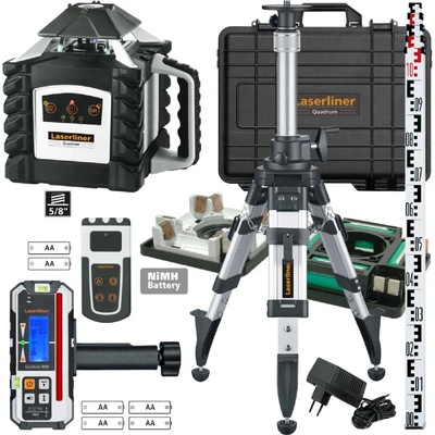 Laserliner Линеен лазерен нивелир Laserliner One Touch 410 S set 1 Quadrum M350 S set 1 / 2, 053.00. 09-2 - до 350 m (053.00.09-2)