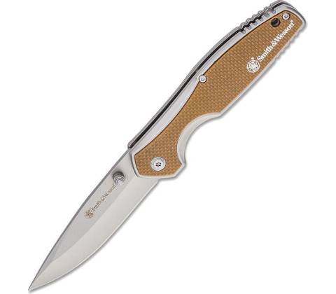 Smith & Wesson Cleft Linerlock TAN