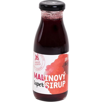 Hradecké delikatesy Super sirup malinový poleva 250 ml