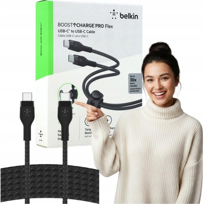 Belkin CAB015bt1MBK Boost charge USB-C 240W, 1m, černý – Hledejceny.cz