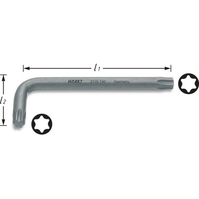 Uhlový skrutkovač TORX 2115 T60 Hazet HA012237
