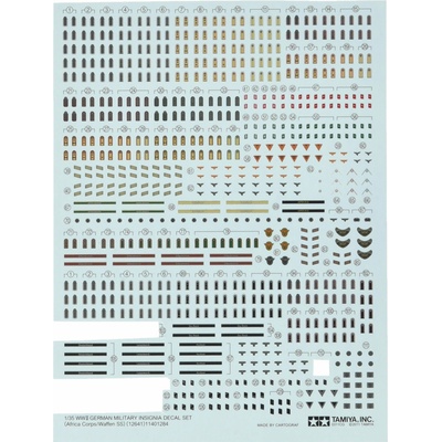 Tamiya WWII German Military Insignia Decal Vol.2 cenzurované 1:35