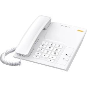 Alcatel Стационарен телефон Alcatel Temporis 26, монтаж на стена, бутон "mute", бял Телефонни апарати