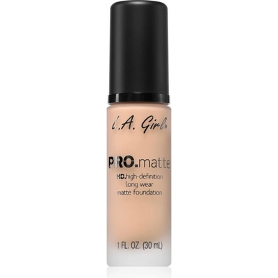 L.A. Girl Cosmetics PRO. Matte HD dlouhotrvající make-up s matným efektem Bisque 30 ml