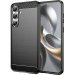  Силиконов Калъф Techsuit Carbon за Samsung Galaxy S25 FE, черен