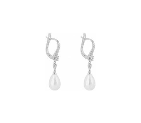 Diamonfire strieborné náušnice E6201