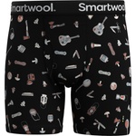 Smartwool Мъжко мериносово термобельо Smartwool Merino Print Boxer Brief Boxed Merino base layer - Black Gone Camping (015-1637-0711)