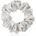 Crystallove Silk Scrunchie копринен ластик за коса Silver