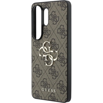 CG Mobile Samsung S26 Ultra GUESS 4G BIG METAL LOGO пластмасов протектор за телефон с устойчивост на удар, заден капак с кожен ефект, BIG METAL LOGO GUHCS26L4GMGBR (GUHCS26L4GMGBR)