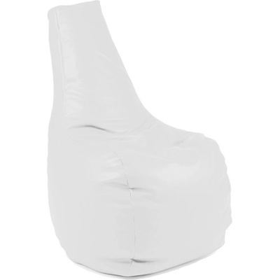 PUFRELAX Пуф, стол, 210л. , Sunlounger - Alb, Еко кожа, Пълнеж от полистиролни перли (PUF-G-S-CR-WH)