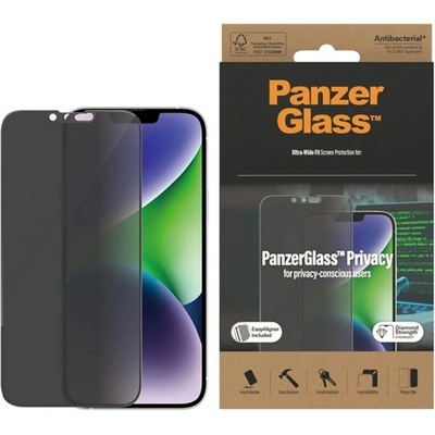 Panzer Samsung A57 5G PANZERGLASS PRIVACY ULTRA-WIDE FIT защитно стъкло за екран 3D, стъкло за поверителност + рамка, ЧЕРНО (PG31825)