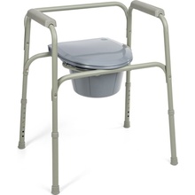 MEDIC Nepojazdné toaletné WC kreslo s nastaviteľnou výškou KT-S 668, 43 - 58 cm