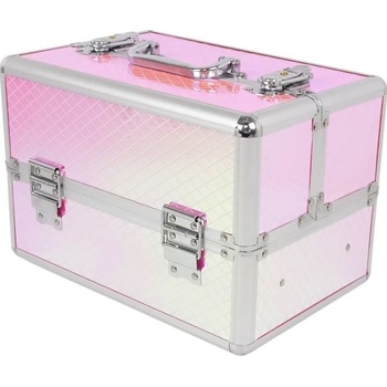 Top-Nechty ružový kufrík s AB leskom pre nechtárky 30 x 20 x 20 cm 11796