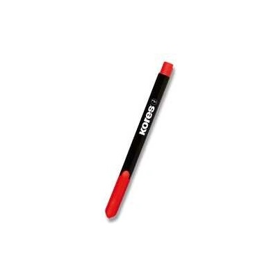 Permanentný popisovač Kores K-Marker tenký červený