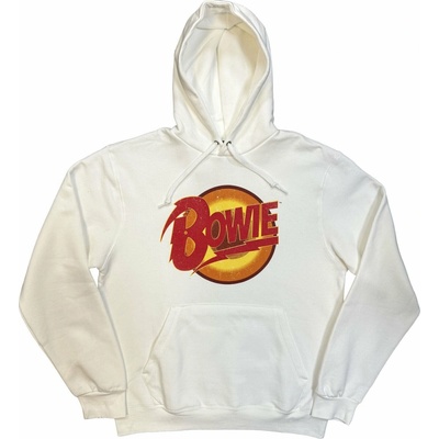 David Bowie mikina Vintage Diamond Dogs Logo Muž Unisex Biela