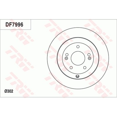 Brzdový kotúč TRW DF7996