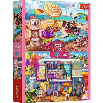 Trefl - Puzzle 2x500 Holiday time - 500 piese
