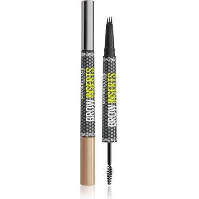 Maybelline new york Brow Inserts маркер за вежди с четка 2 в 1 цвят 01 Blonde 1.25ml