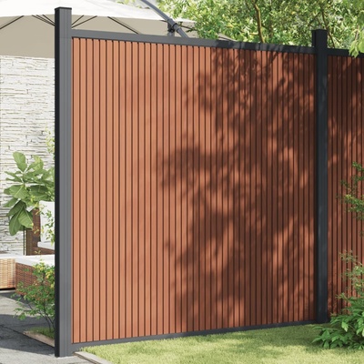 vidaXL Plotový dílec WPC hnědý 180 x 186 cm