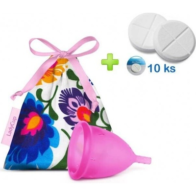 LadyCup menstruační kalíšek Divoký zimolez S + tablety 10 ks – Hledejceny.cz